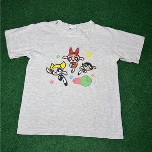 Powerpuff Girls Vintage 90s Y2K Cartoon Network Youth M 16x20 T Shirt